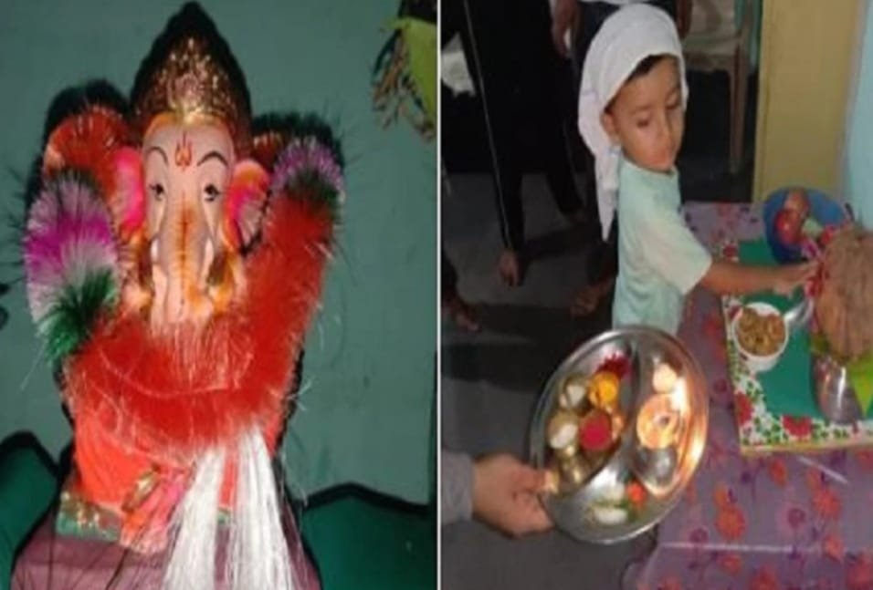 Adarsh Maharashtra | बाप्पासाठी चिमुकल्याचा आई-बापाकडे हट्ट, जातीभेदाच्या भिंती मोडत मुस्लीम...