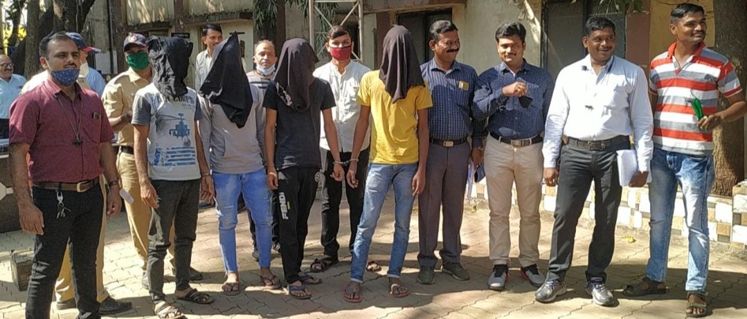 Adarsh Maharashtra | डोंबिवलीच्या मानपाडा पोलिसांकडून 12 आरोपींना अटक